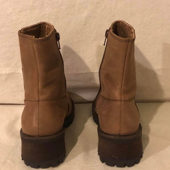 Size 8.5 Relativity Everest Suede/Leather Tan Ankle Boots - Picture 3 of 10